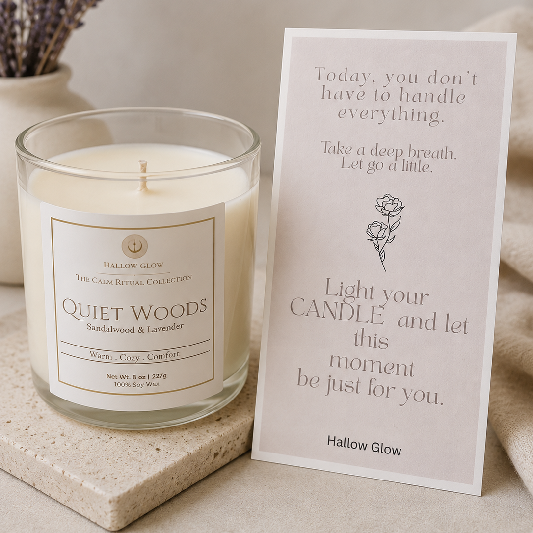 Quiet woods - Sandalwood + Lavender Soy candle