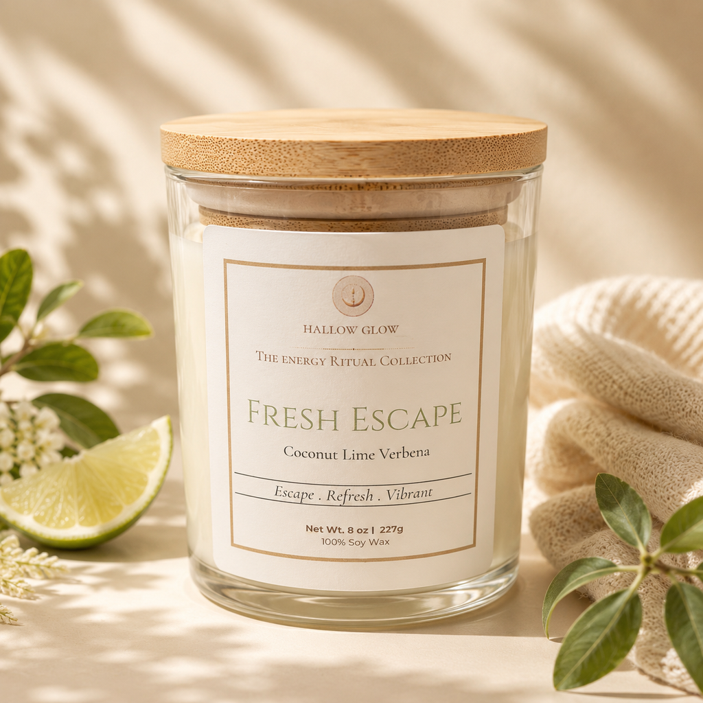Fresh Escape - Vela de soja de coco, lima y verbena