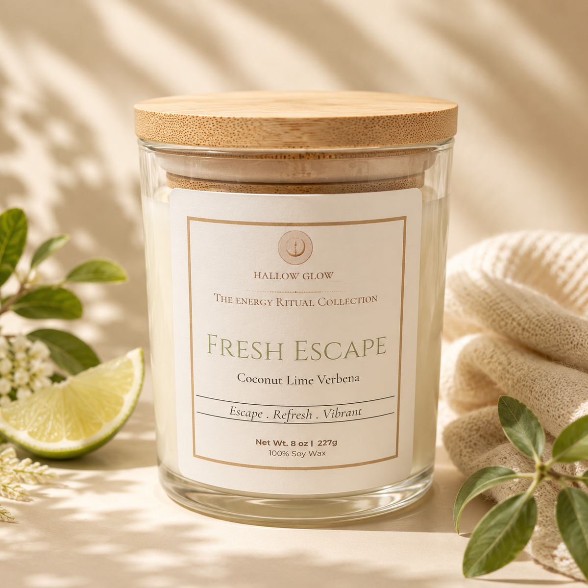 Fresh Escape - Coconut Lime Verbena Soy candle