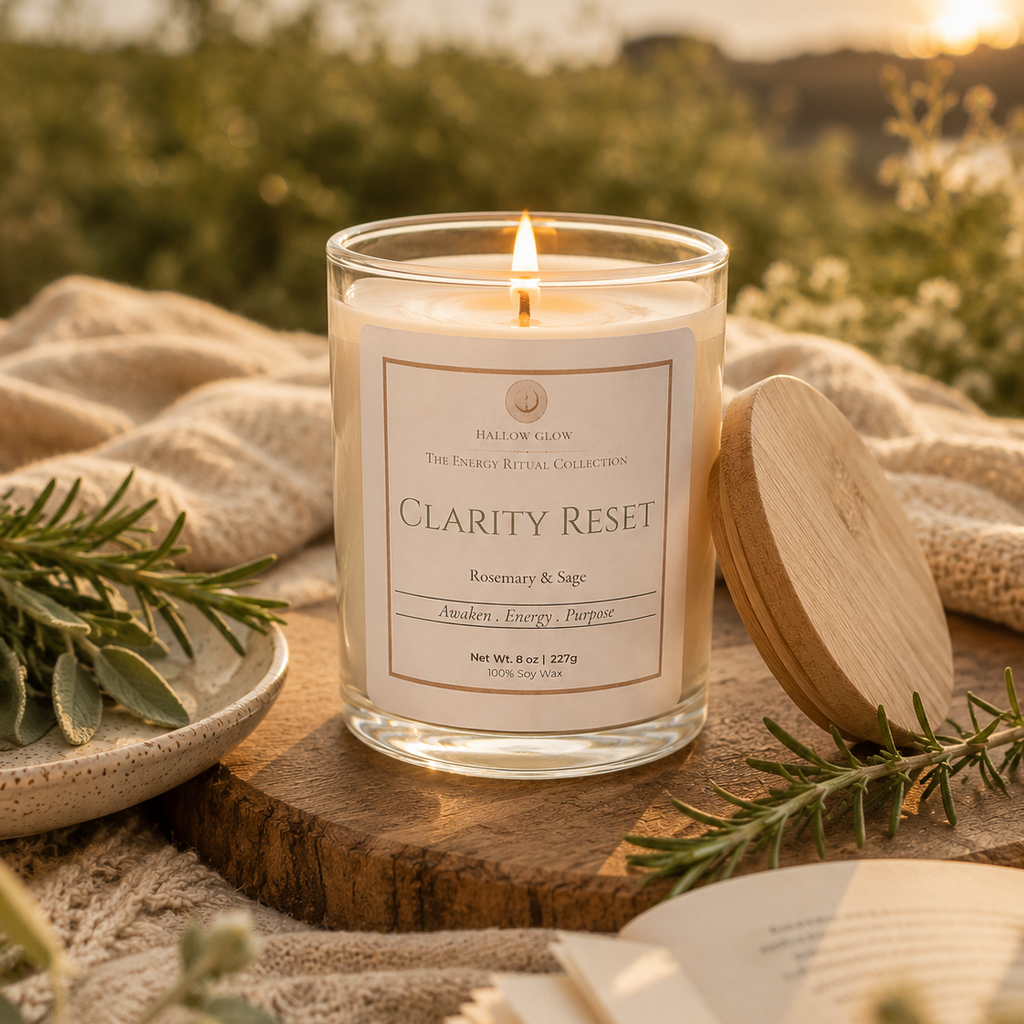 Clarity Reset - Rosemary + Sage Soy candle