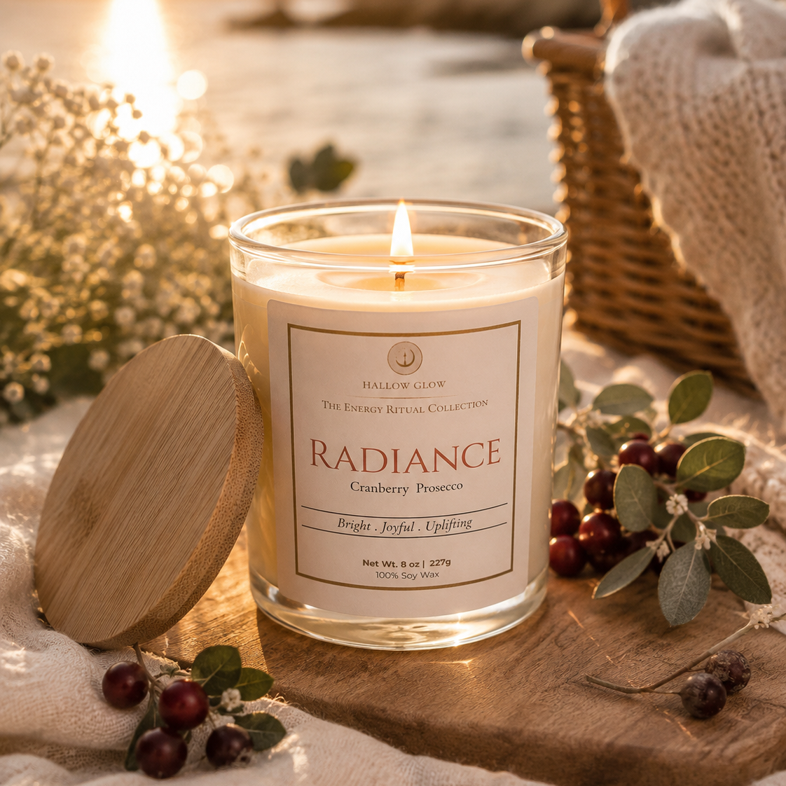 Radiance - Cranberry Prosecco Soy candle