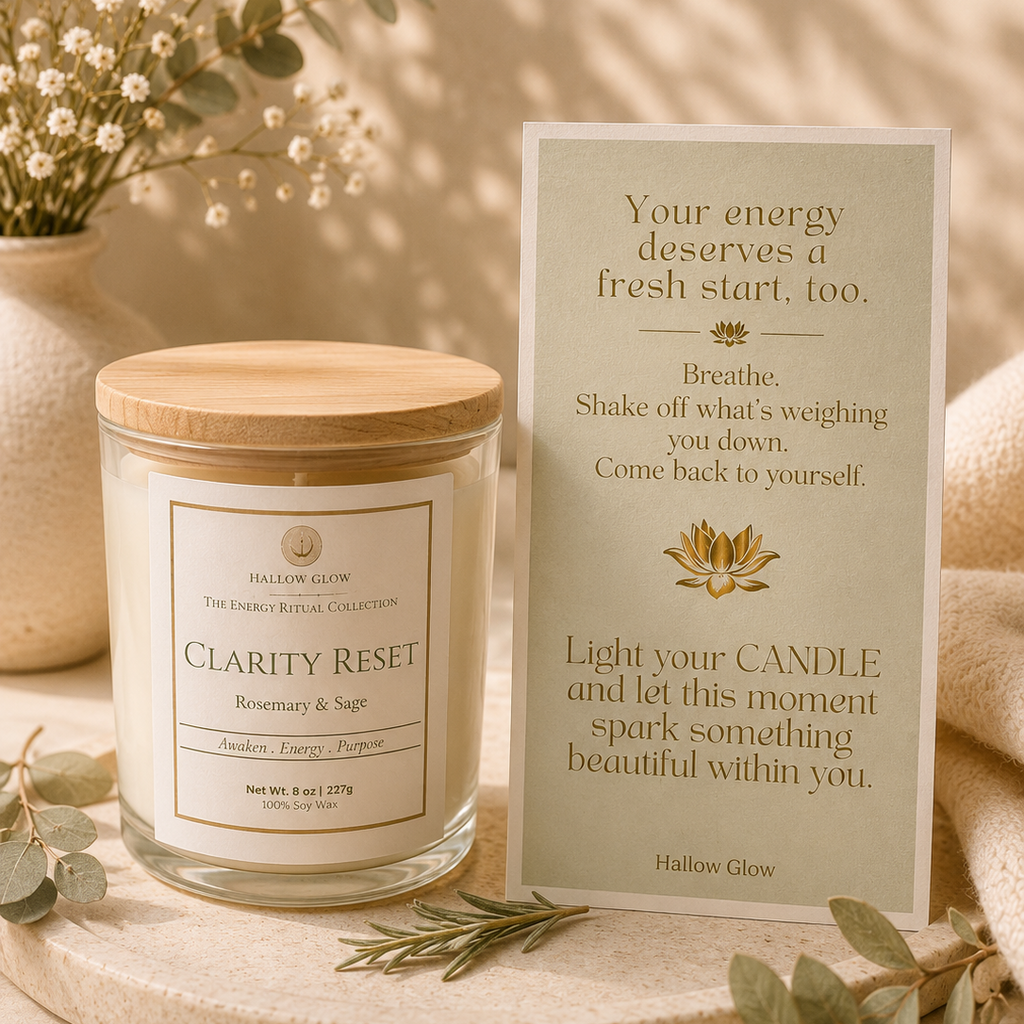 Clarity Reset - Rosemary + Sage Soy candle