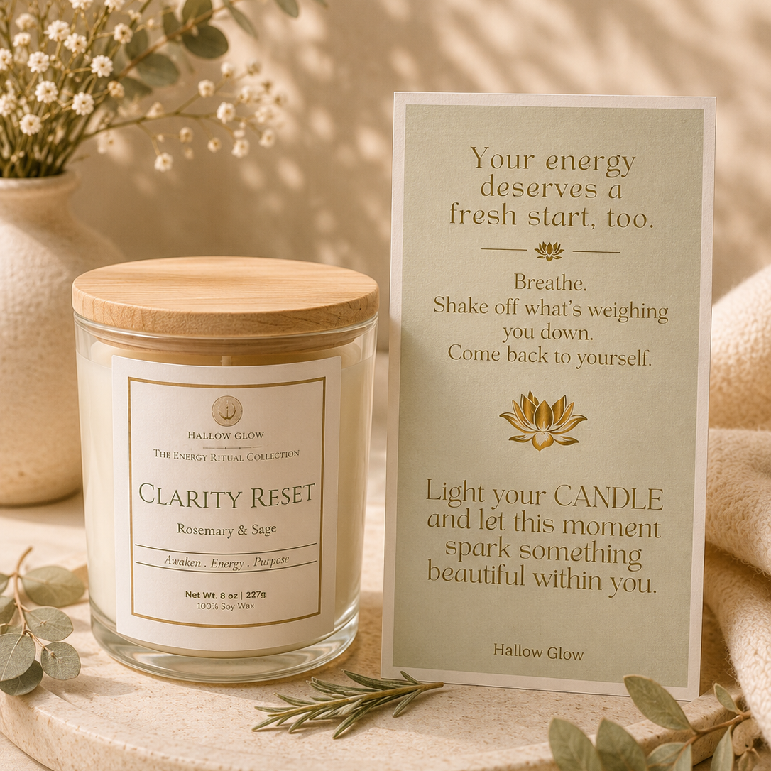 Clarity Reset - Rosemary + Sage Soy candle