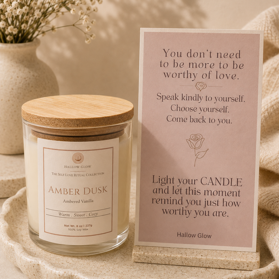 Amber Dusk - Ambered Vanilla Soy candle