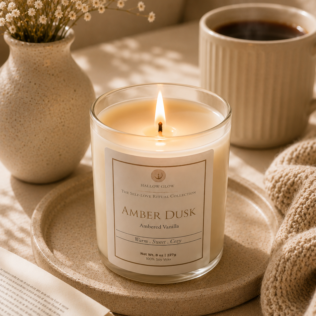 Amber Dusk - Ambered Vanilla Soy candle