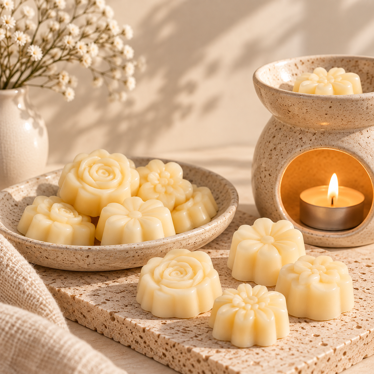 Get Cozy - Iced Cinnamon Latte Candle + Ambered Vanilla Wax Melts