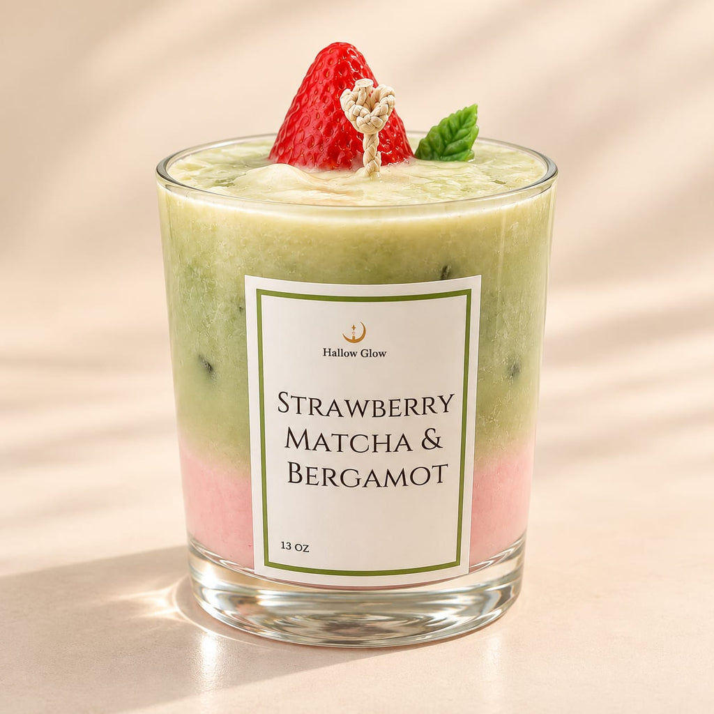Bebida de Matcha con Fresa