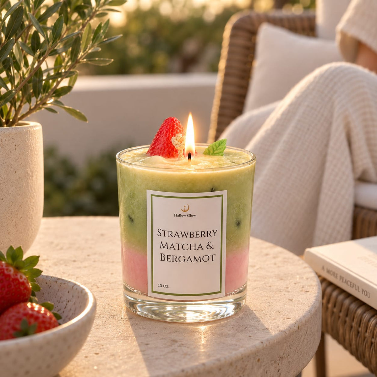 Strawberry Matcha Drink