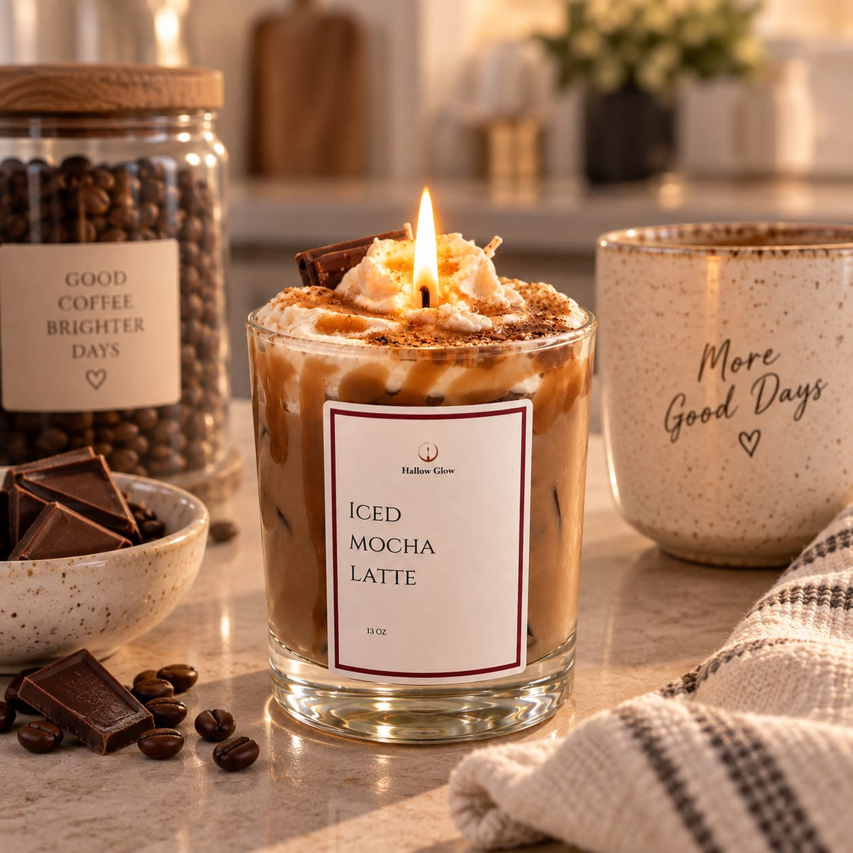 Iced Mocha Latte - Coffee + Chocolate Fudge