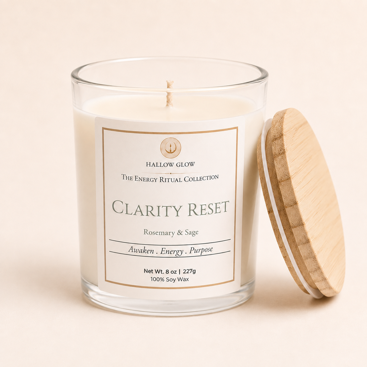 Clarity Reset - Rosemary + Sage Soy candle
