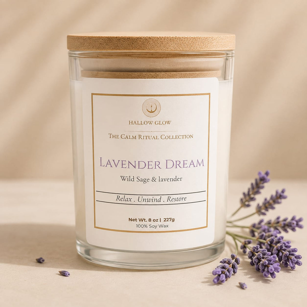 Lavender Dream - Wild Sage + Lavender Soy candle