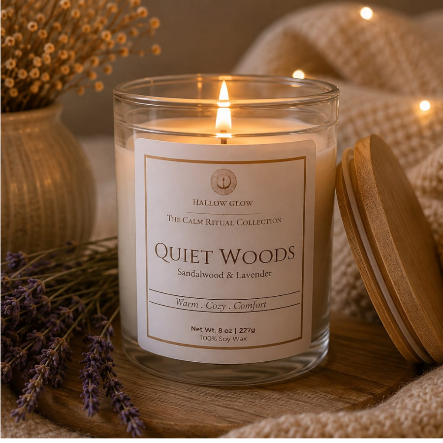 Quiet woods - Sandalwood + Lavender Soy candle