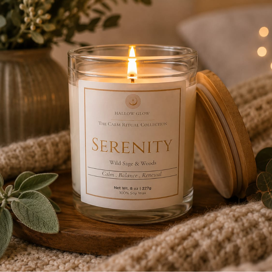 Serenity - Wild sage + Woods Soy candle