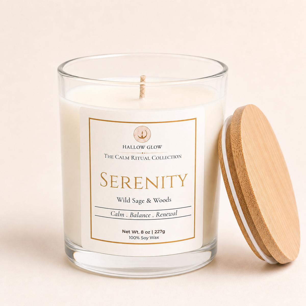 Serenity - Wild sage + Woods Soy candle